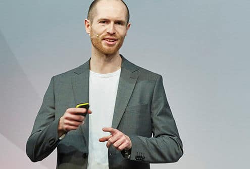 Frank Ehlers beim Vortragen